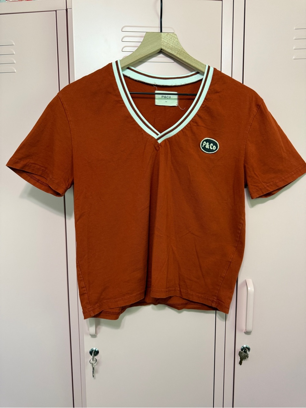 P&Co Service Patch V-Neck T-Shirt